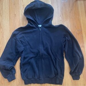 H&M Kids Black Hoodie full zip Jacket